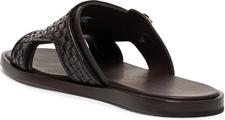 Duo Woven Leather Monk Strap Slide Sandal - Image 2