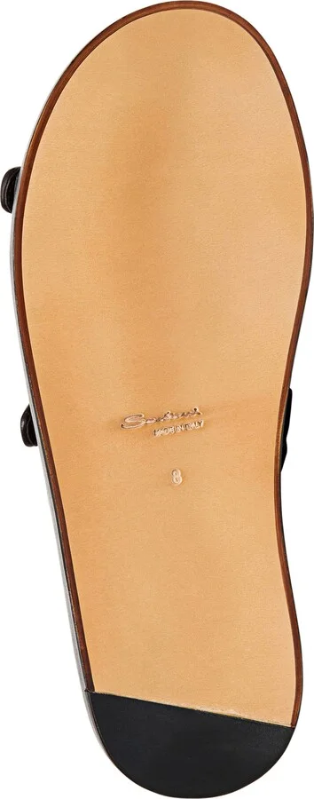 Duo Woven Leather Monk Strap Slide Sandal - Image 6