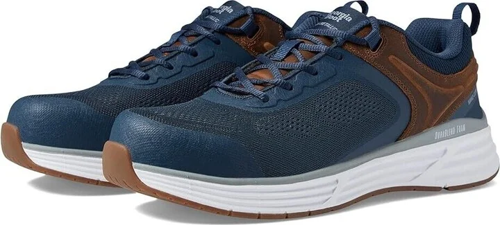 Durablend GB0584ZA Sneakers Mens 7.5 Navy Leather Work Shoes KHD306