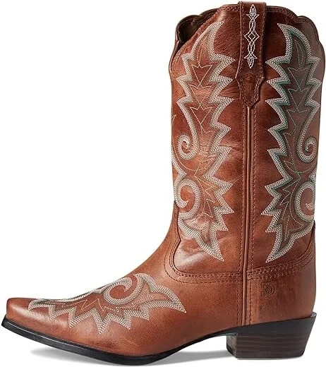 Durango Crush 12 Western Snip Toe Women's Shoes Golden Brown : 8.5 B - Medium, Leather - Image 6