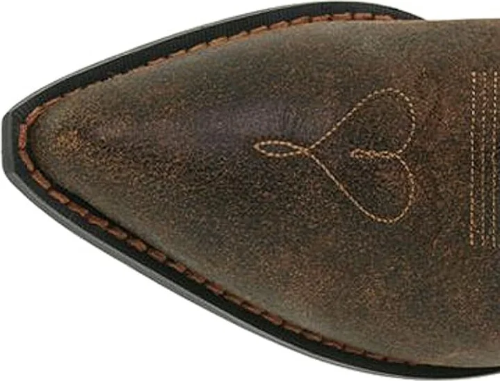 Durango Crush Cowgirl Boot Cowboy Boots Saddle Brown W/Tan & Brown : 7 B - Medium, Leather - Image 3