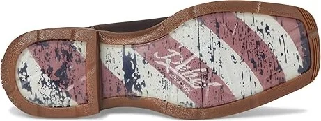 Durango DB5554 - Flag Cowboy Boots Dark Brown : 8 D - Medium, Leather - Image 4