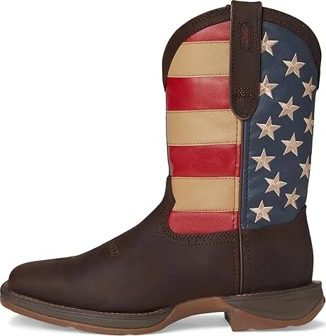 Durango DB5554 - Flag Cowboy Boots Dark Brown : 8 D - Medium, Leather - Image 7