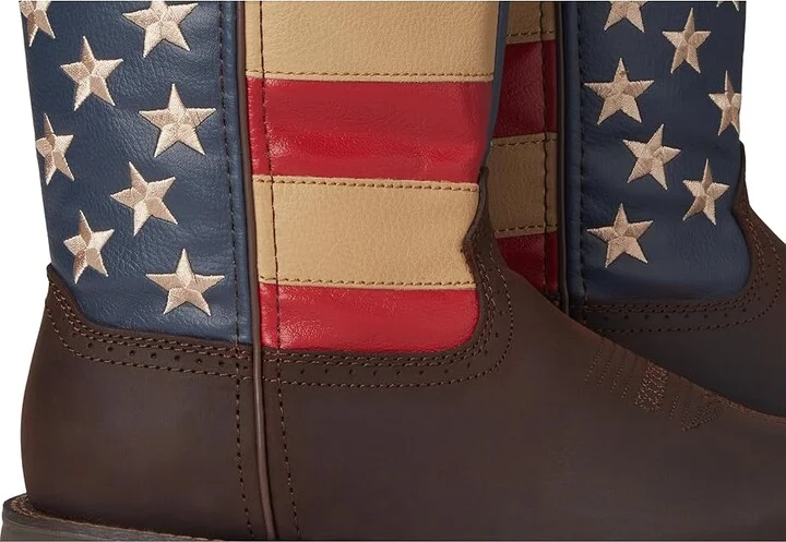 Durango DB5554 - Flag Cowboy Boots Dark Brown : 8 D - Medium, Leather - Image 8