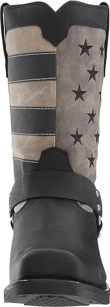 Durango Flag Harness 11 Boot Cowboy Boots Black/Charcoal/Grey : 10 D - Medium, Synthetic/Leather - Image 6