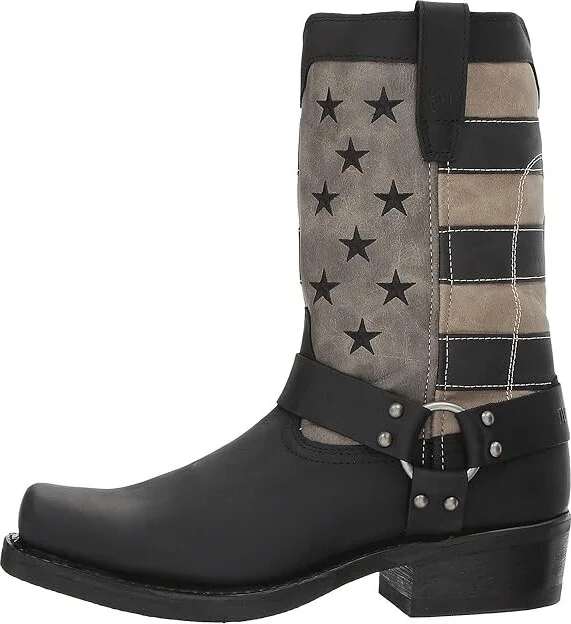 Durango Flag Harness 11 Boot Cowboy Boots Black/Charcoal/Grey : 10 D - Medium, Synthetic/Leather - Image 7