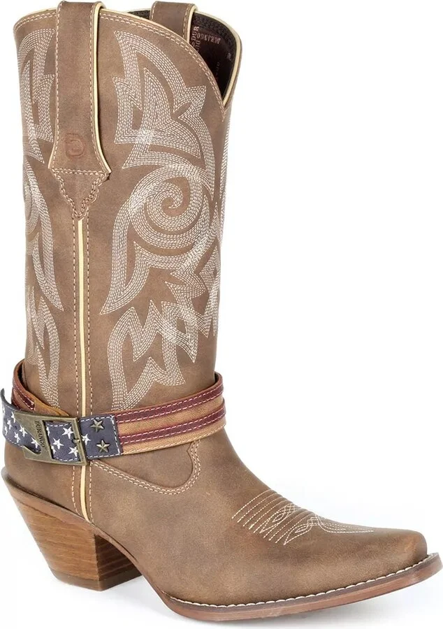 Durango Flag Strap Cowboy Boot