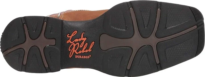 Durango Lady Rebel 10 Western Cowboy Women's Boots Briar Brown/Rusty Red : 6.5 B - Medium, Leather - Image 4