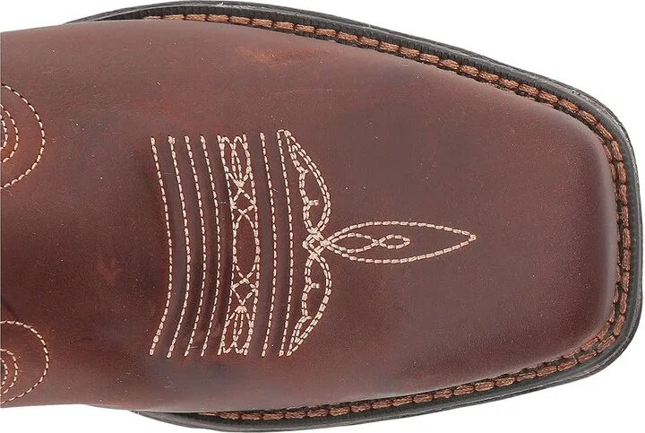 Durango Lady Rebel Flag Steel Toe Cowboy Women's Boots Brown : 6 B - Medium, Leather/Full Grain leather - Image 3