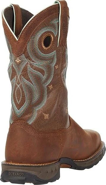 Durango Maverick 10 Western STOE, WP Women's Shoes Tan : 7 B - Medium, Synthetic/Leather - Image 4
