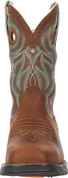 Durango Maverick 10 Western STOE, WP Women's Shoes Tan : 7 B - Medium, Synthetic/Leather - Image 5