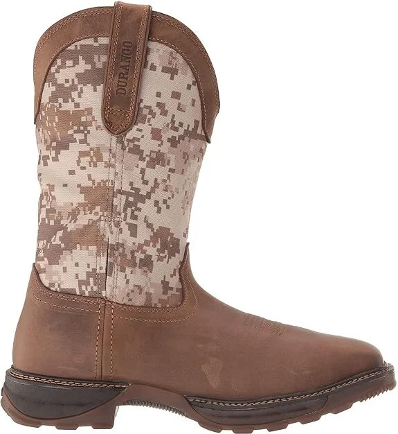Durango Maverick 11 WP Steel Toe Cowboy Boots Dusty Brown/Digital Camo : 7 D - Medium, Leather - Image 8