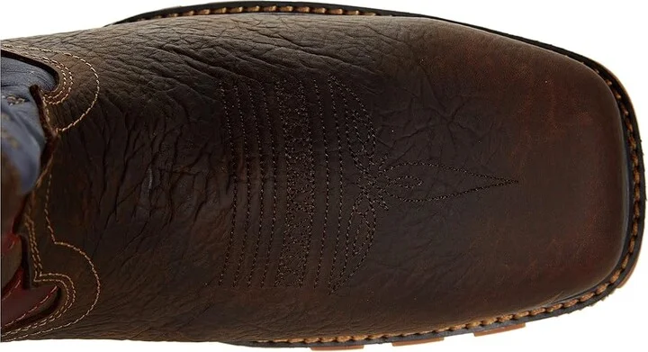 Durango Maverick XP 11 Comp Toe Waterproof Men's Shoes Dark Brown/Vintage Flag : 8 EE - Wide, Leather - Image 2