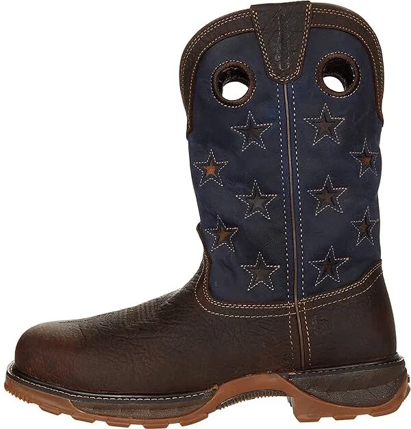 Durango Maverick XP 11 Comp Toe Waterproof Men's Shoes Dark Brown/Vintage Flag : 8 EE - Wide, Leather - Image 6