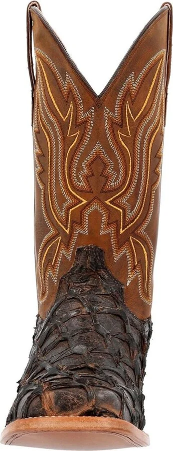 Durango Men's Premium Exotics Dark Brown Pirarucu Western Boot - Image 3