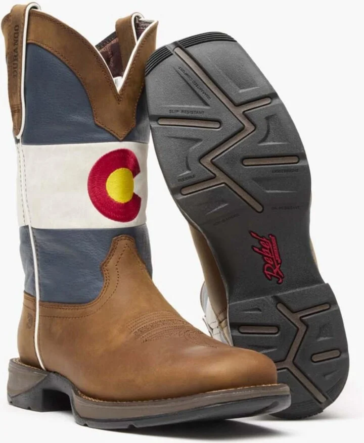 Durango Men's Rebel by Colorado Flag Western Boot - Image 2