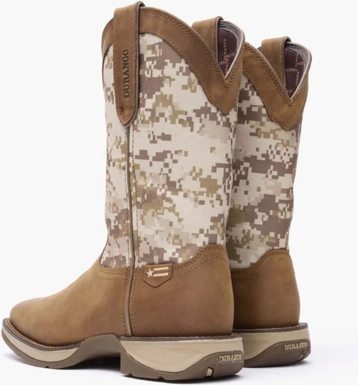 Durango Men's Rebel by Desert Camo Pull-on Western Boot - Image 9