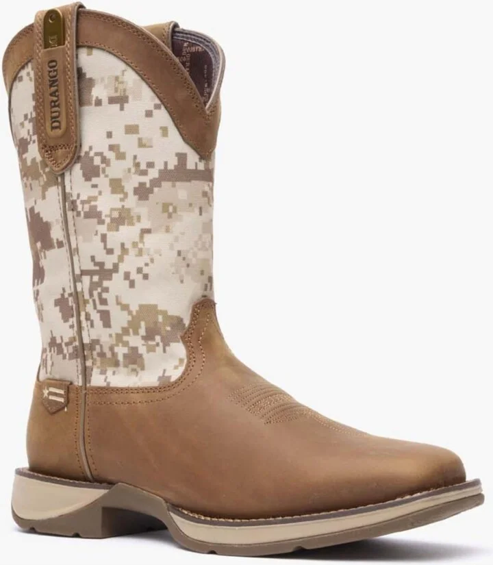 Durango Men's Rebel by Desert Camo Pull-on Western Boot