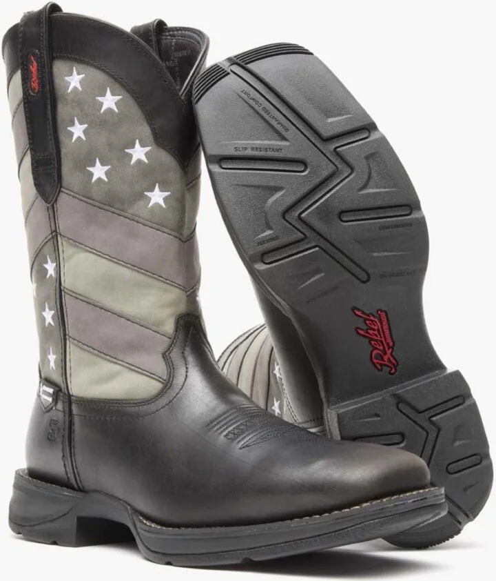 Durango Men's Rebel by Faded Black Flag Western Boot - Image 2