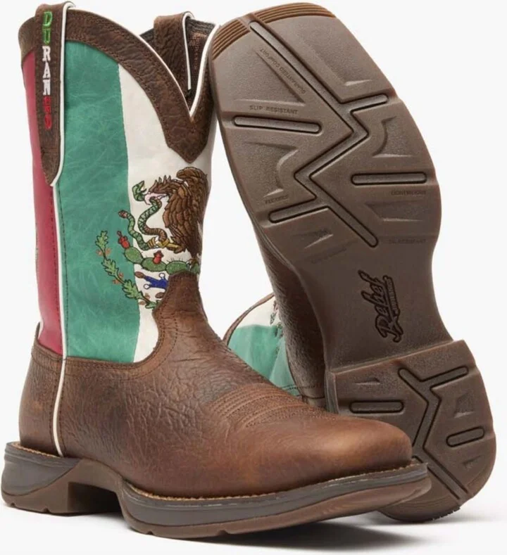 Durango Men's Rebel by Mexico Flag Western Boot - Image 2