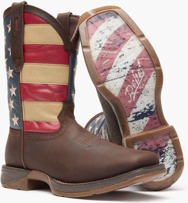 Durango Men's Rebel by Patriotic Pull-On Western Flag Boot - Image 2