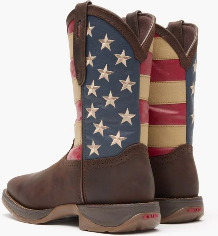 Durango Men's Rebel by Patriotic Pull-On Western Flag Boot - Image 4