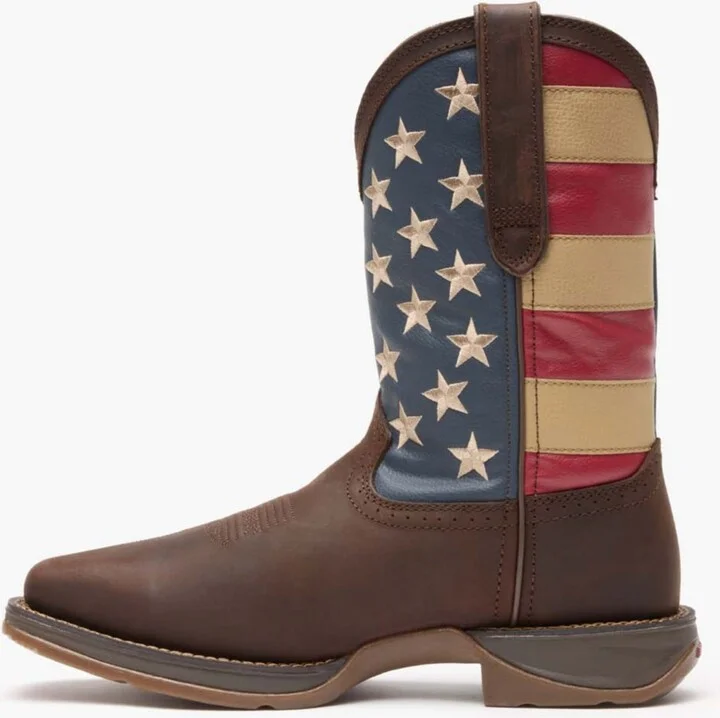 Durango Men's Rebel by Patriotic Pull-On Western Flag Boot - Image 5