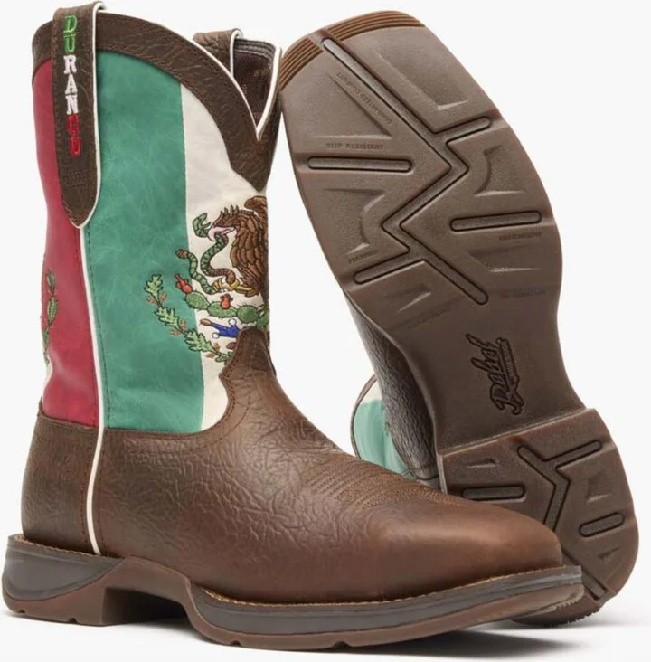 Durango Men's Rebel by Steel Toe Mexico Flag Western Boot - Image 2
