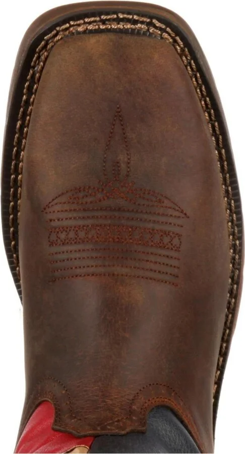 Durango Men's Workin' Rebel Texas Flag Steel Toe Work Boot - Image 11