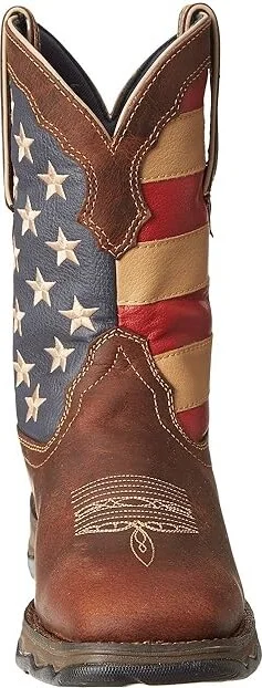 Durango RD4414 - Flag Women's Pull-on Boots Dark Brown : 7 B - Medium - Image 6