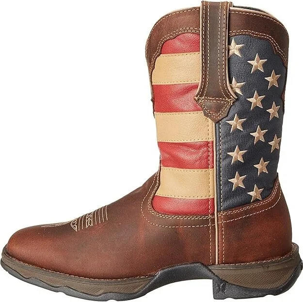 Durango RD4414 - Flag Women's Pull-on Boots Dark Brown : 7 B - Medium - Image 7