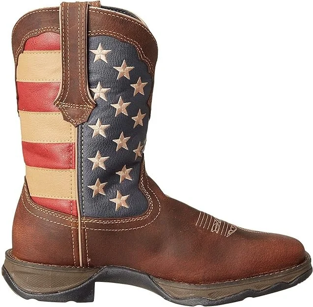 Durango RD4414 - Flag Women's Pull-on Boots Dark Brown : 7 B - Medium - Image 8