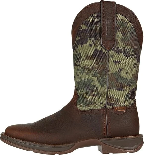 Durango Rebel 11 Western Cowboy Boots Dark Brown/Green Digital Camo : 8 D - Medium, Leather - Image 6