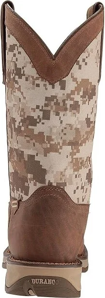 Durango Rebel 12 Desert Camo Cowboy Boots Dusty Brown/Desert Camo : 9 D - Medium, Leather - Image 5