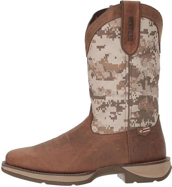 Durango Rebel 12 Desert Camo Cowboy Boots Dusty Brown/Desert Camo : 9 D - Medium, Leather - Image 7