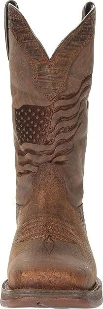 Durango Rebel 12 Flag Cowboy Boots Acorn : 10.5 D - Medium, Leather - Image 5