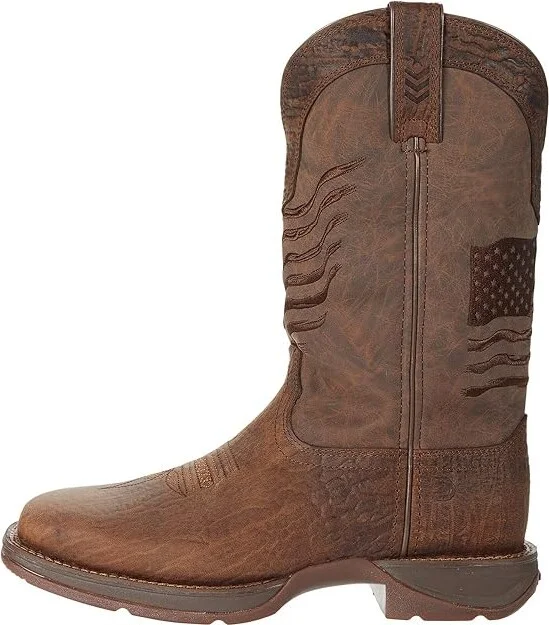 Durango Rebel 12 Flag Cowboy Boots Acorn : 10.5 D - Medium, Leather - Image 6