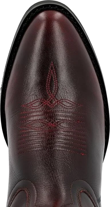 Durango Shyloh Cowboy Boots Burnished Burgundy : 9 EE - Wide, Leather - Image 2