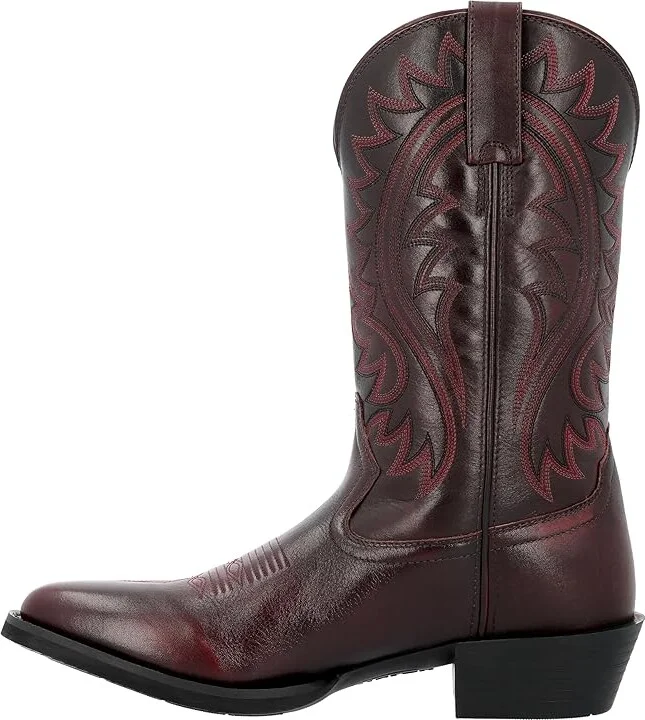 Durango Shyloh Cowboy Boots Burnished Burgundy : 9 EE - Wide, Leather - Image 6