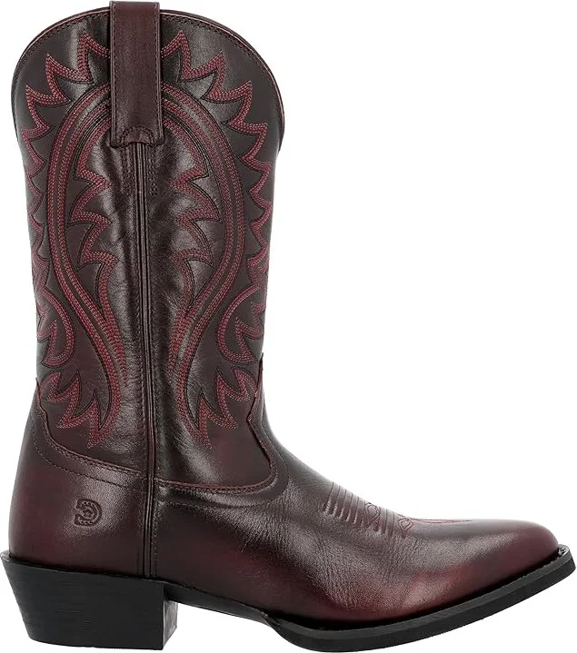 Durango Shyloh Cowboy Boots Burnished Burgundy : 9 EE - Wide, Leather - Image 7