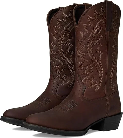 Durango Shyloh Cowboy Boots Frontier Brown : 12 EE - Wide, Leather