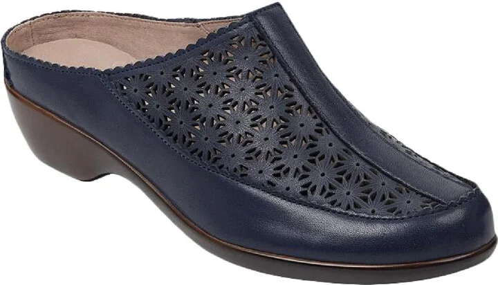 Dusk Womens Leather Slip On Mules