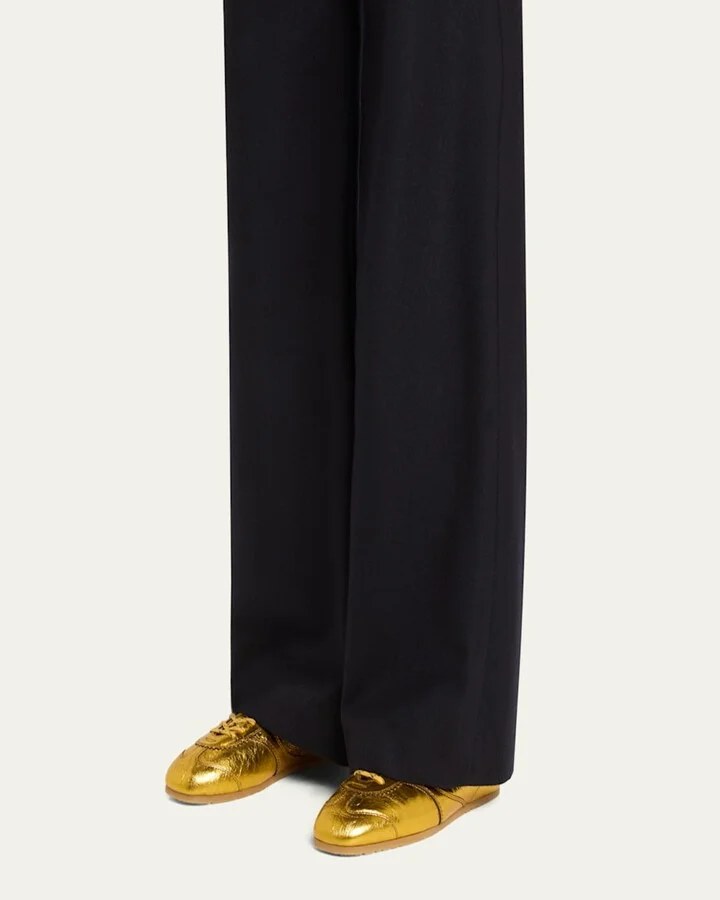 Dustin Low-Top Metallic Leather Sneakers - Image 11