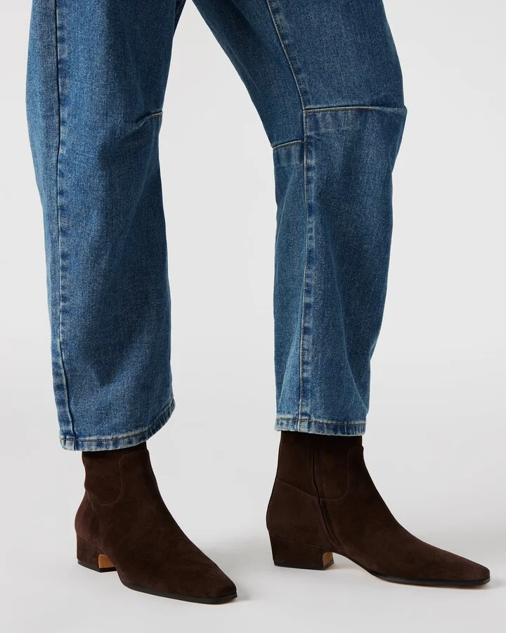 Dusty Chocolate Brown Suede - Image 2