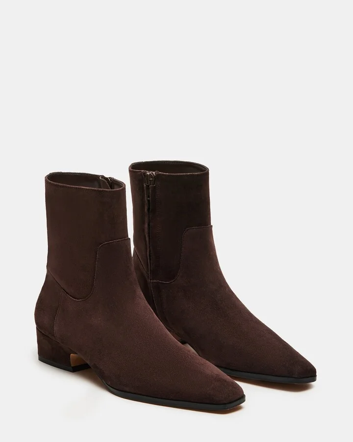 Dusty Chocolate Brown Suede - Image 3