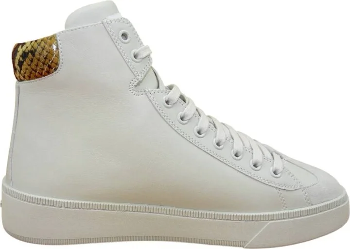 Dusty White Randy Mid High-Top Sneakers
