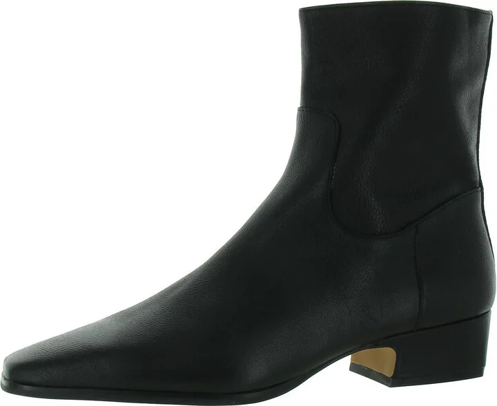 Dusty Zipper Block Heel Booties