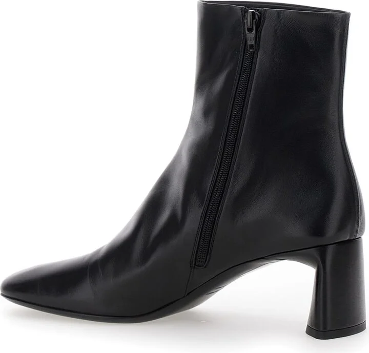 'duty Free 60mm' Black Boots With Square Tip In Leather Women - Image 3