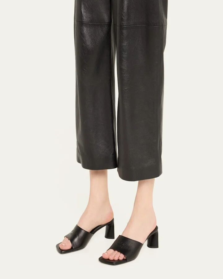 Dutyfree Leather Logo Mule Sandals - Image 5