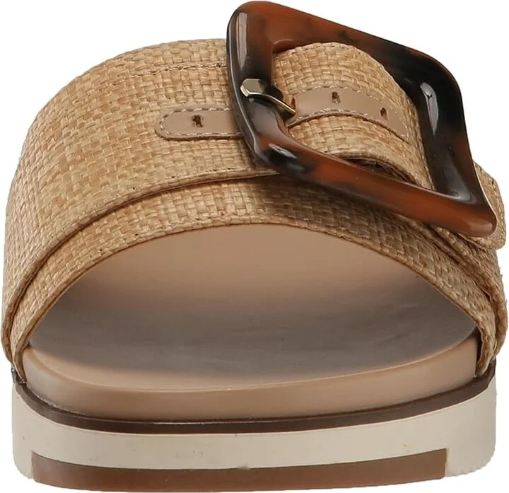 DV by Dolce Vita Caster Women's Sandals Raffia : 7 M, Leather - Image 3